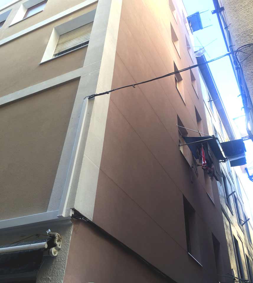 fachada aislada SATE