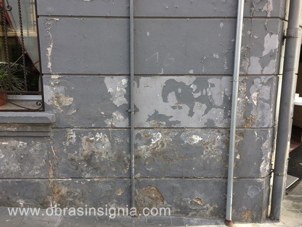 humedades por capilaridad en una fachada en portugalete bizkaia