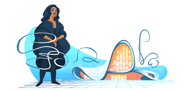 doodle de zaha hadid arquitecto