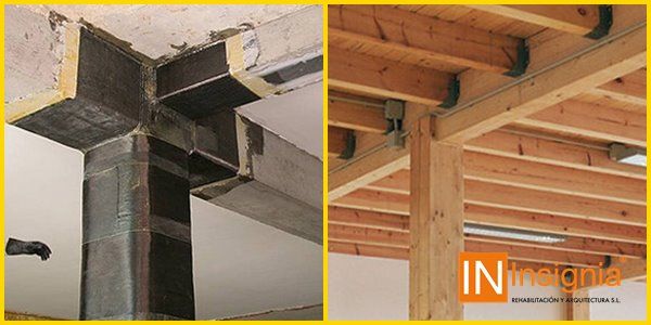 refuerzo de estructuras en hormigon y madera