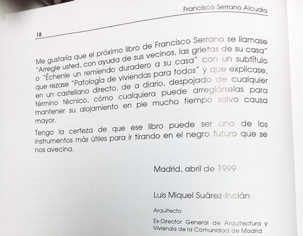 Prologo libro el Lenguaje de las grietas de Francisco Serrano Alcudia
