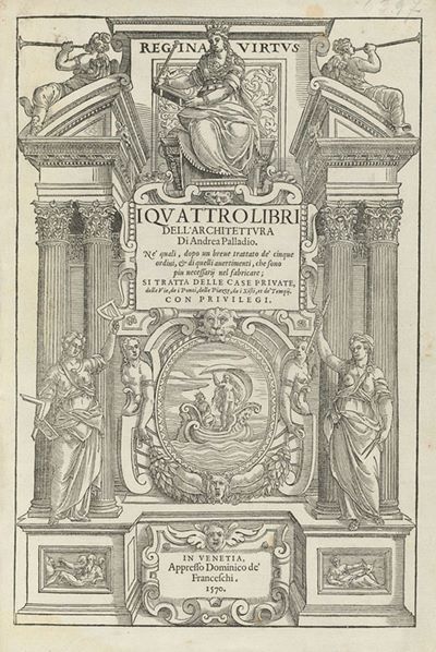 Portada de Los cuatro libros de la arquitectura de Andrea Palladio