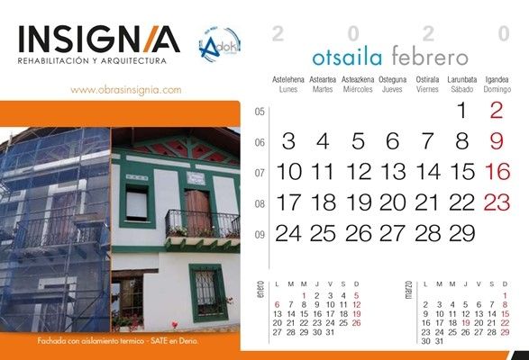 fachada con aislamiento SATE, en Derio