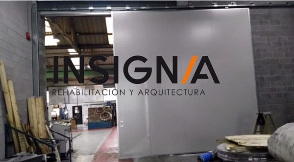 Instalacion de tabique de cierre automatico contraincendios para compartimentalizar nave industrial