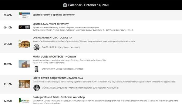jornada miércoles 14 egurtek 2020 arquitectura y construccion en madera