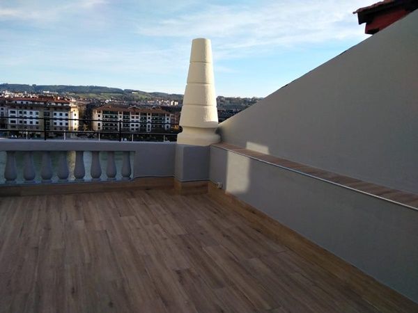 terraza impermeabilizada en Portugalete Bizkaia