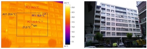 termografias posteriores a la rehabilitacion de la fachada