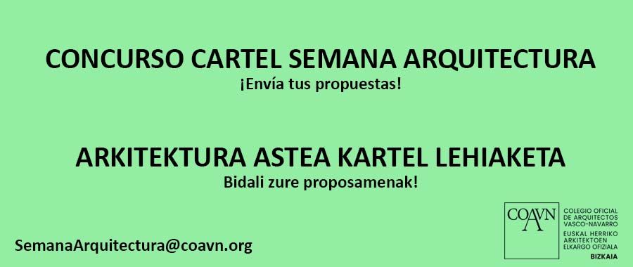 concurso cartel semana arquitectura Bizkaia