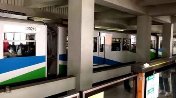 Estacion de Liziba sistema estructuras del metro que atraviesa el edificio