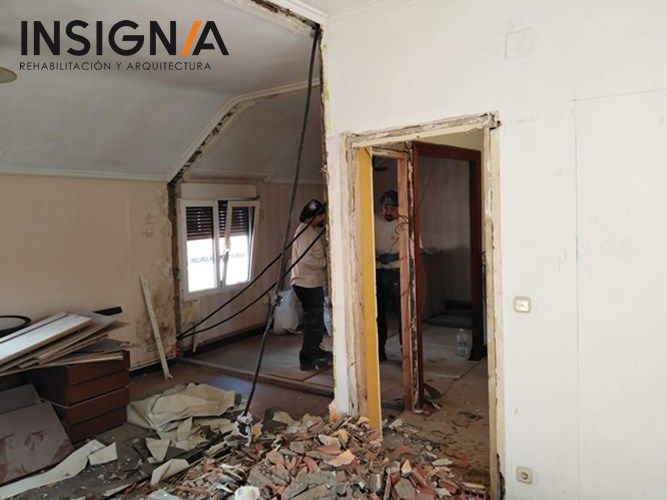 reforma interior integral de atico en zona campo volantin de Bilbao