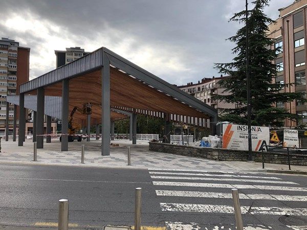 plaza kabiezes nueva cubierta kubierta plaza kabiezes Santurtzi
