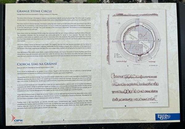 Gran piedra circular en Lough Gur Irlanda