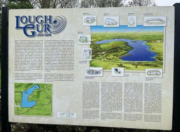 Lough Gur Plano situación lago en Irlanda