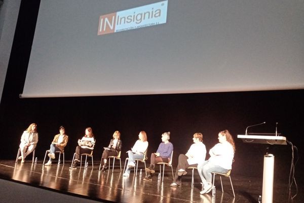 Intervención de Amaya Alonso durante la jornada laboral no sexista celebrada en Leioa.