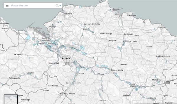 imagen visor suelo industrial en Bizkaia ofrecido por geoBizkaia