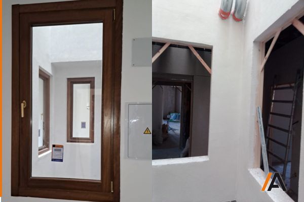 cerramientos en madera de iroko