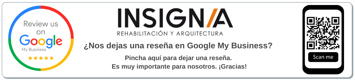 Reseñas Google de Insignia Rehabilitacion y Arquitectura