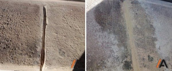 restauración de la piedra en fachada de arenisca en Getxo