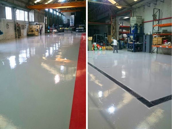 pinturas para suelos de naves industriales en Bizkaia