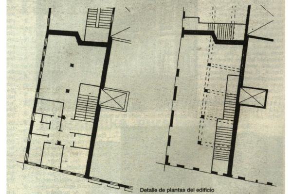 Detalles de planta de la casa bidebarrieta 10 en Bilbao imagen del Periódico Municipal de Bilbao