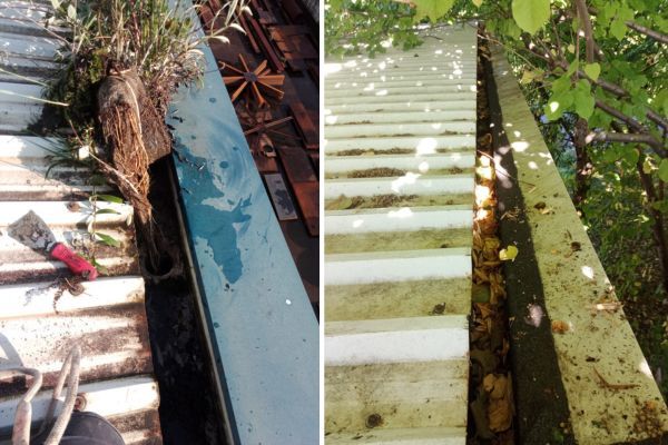 mantenimiento de naves industriales en Bizkaia limpieza de canaletas