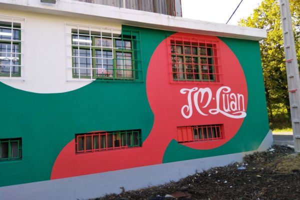 rehabilitación de fachada nave industrial para la empresa JM Luan en Sopuerta