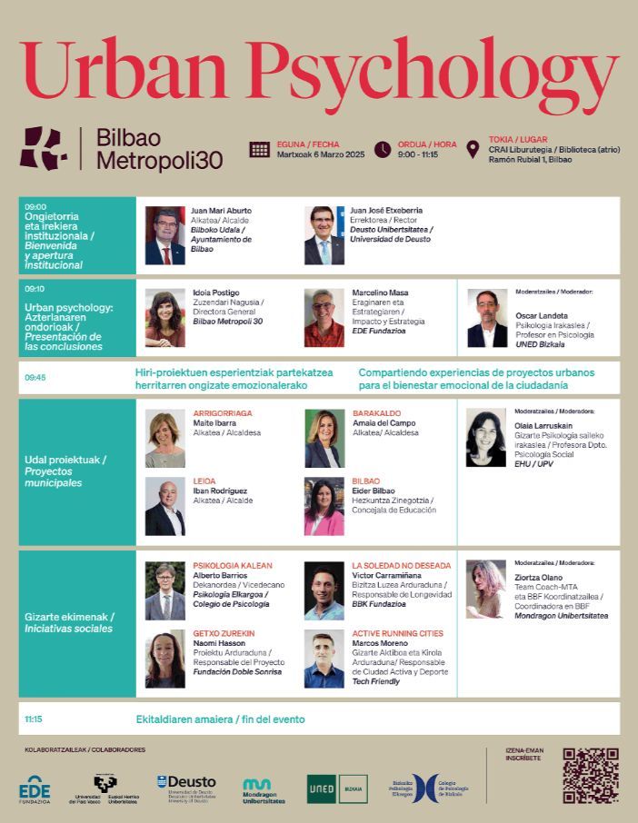 urban psychology eventos en Bilbao urban psychology eventos en Bilbao