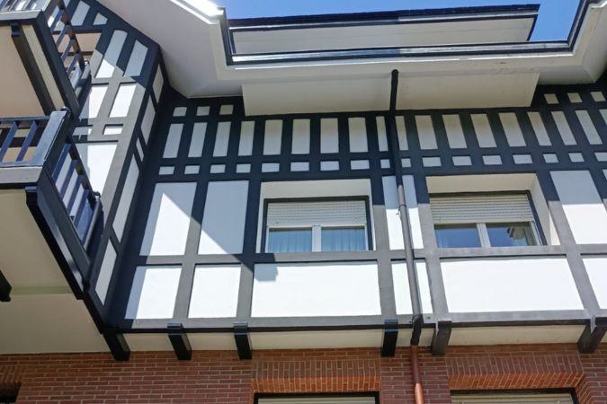 rehabilitacion de fachada en Getxo terminada