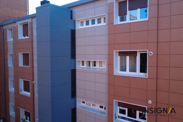 revestimiento porcelánico Honnun fachada ventilada