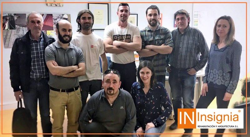 Insignia equipo profesionales construccion bilbao vizcaya