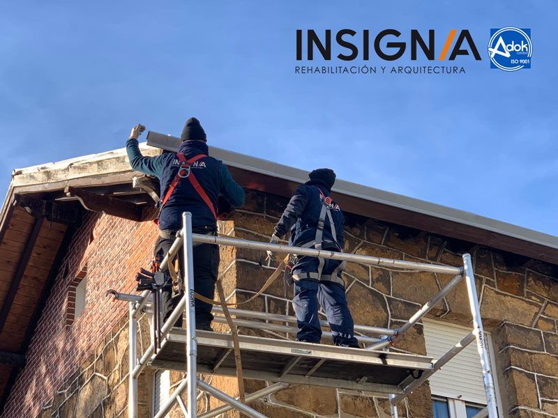 renovacion de cubierta con aislamiento termico en bizkaia