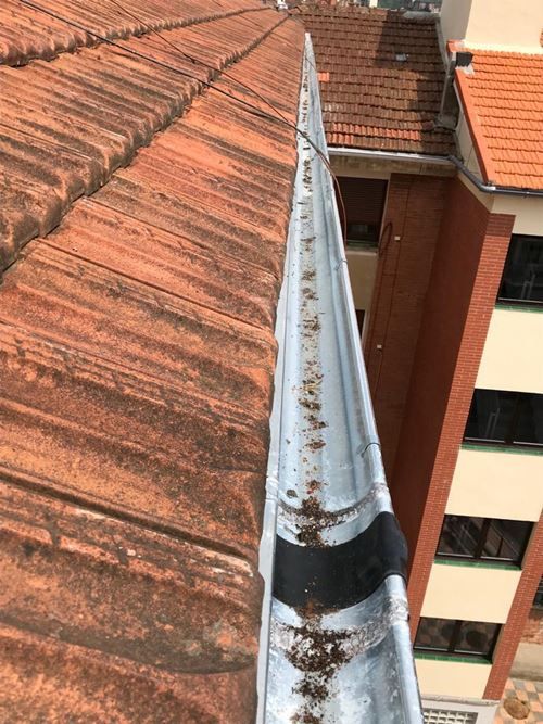 Canalón de zinc