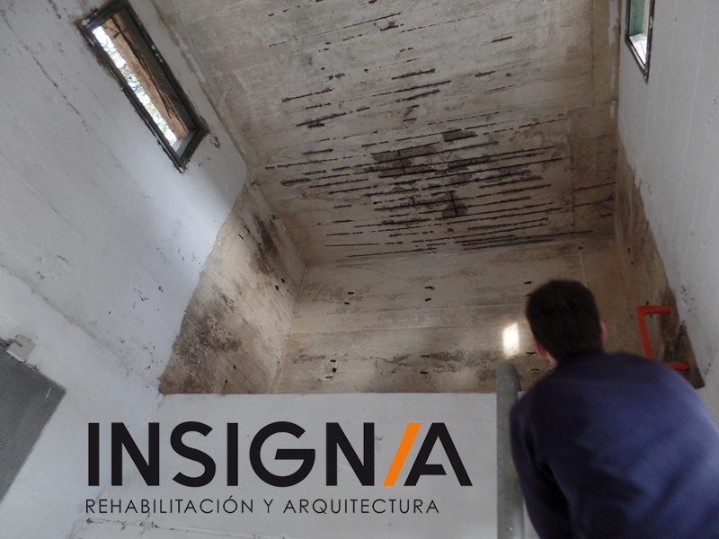 obras de mantenimiento de deposito de agua en Katadio Alava