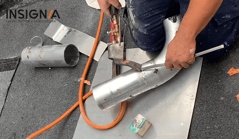 laminas de zinc para reparaciones en terrazas en Bilbao