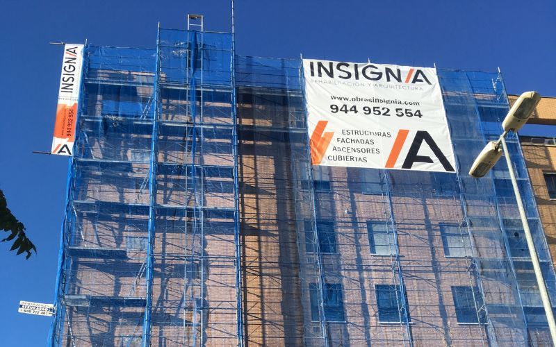 Rehabilitación de edificio en Bizkaia realizada por Insignia