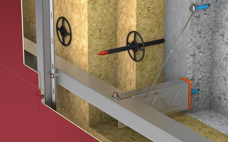 Sistema de fijación para fachadas ventiladas acero inoxidable