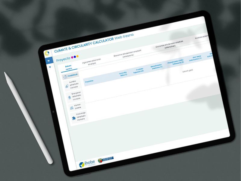 climate y circularity calculator la calculadora de huella de carbono para pymes creada por el Ihobe Euskadi
