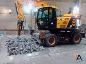 excavacion de foso de cimentación para maquina de alta precision en Bizkaia