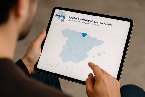 mapa interactivo ayudas rehabilitación de edificios de ANFAPA