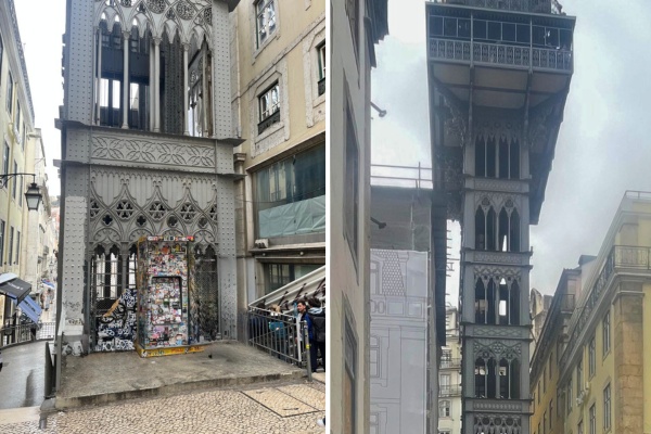 Ascensor de Santa Justa en Lisboa