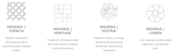 propuestas de interiorismo de Insignia Rehabilitación y Arquitectura