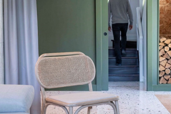 interiorismo vivienda en Bizkaia detalle entrada diseño interior