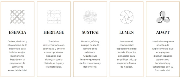 lineas de trabajo en interiorismo y rehabilitación de vivienda en Bizkaia de Insignia