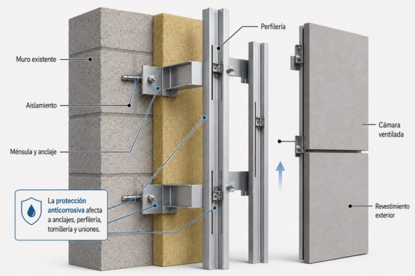 proteccion anticorrosiva en fachadas ventiladas en bizkaia